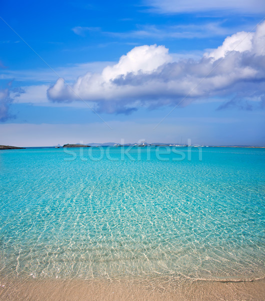 Illetes Illetas beach in Formentera Balearic Islands Stock photo © lunamarina