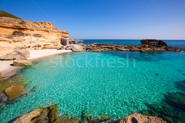 Formentera Es Calo des Mort beach turquoise Mediterranean Stock photo © lunamarina