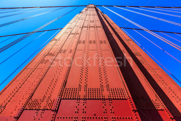 Golden Gate Bridge détails San Francisco Californie USA ciel [[stock_photo]] © lunamarina