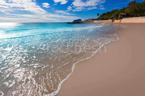 Moraira Playa la Ampolla beach in Teulada Alicante Spain Stock photo © lunamarina
