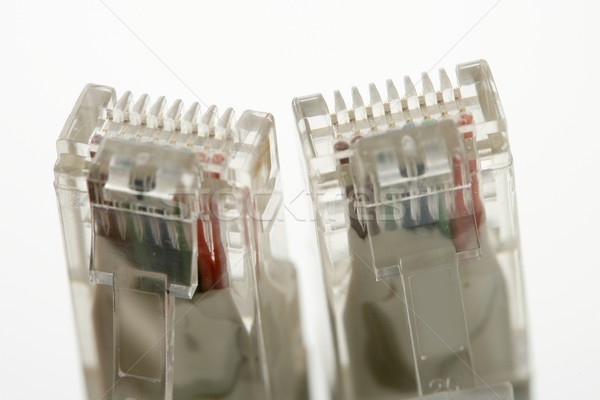 Elektronikus kapcsolat kábel ethernet hálózat üzlet Stock fotó © lunamarina