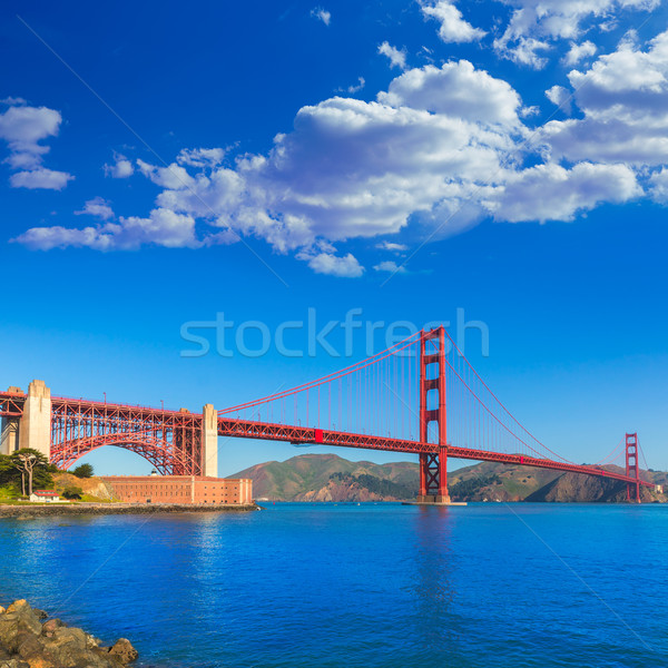 [[stock_photo]]: Golden · Gate · Bridge · San · Francisco · Californie · USA · ciel · ville