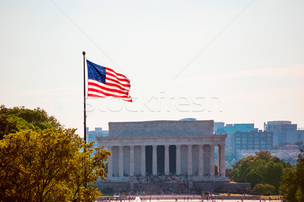 Abraham Lincoln Memorial building Washington DC Stock photo © lunamarina