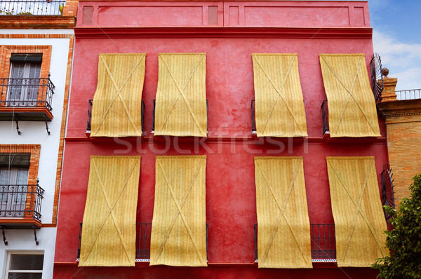 Triana barrio of Seville facades Andalusia Spain Stock photo © lunamarina