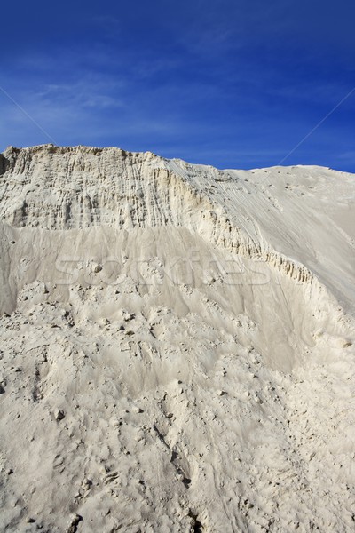 white sand mound quarry like moon landscape Stock photo © lunamarina
