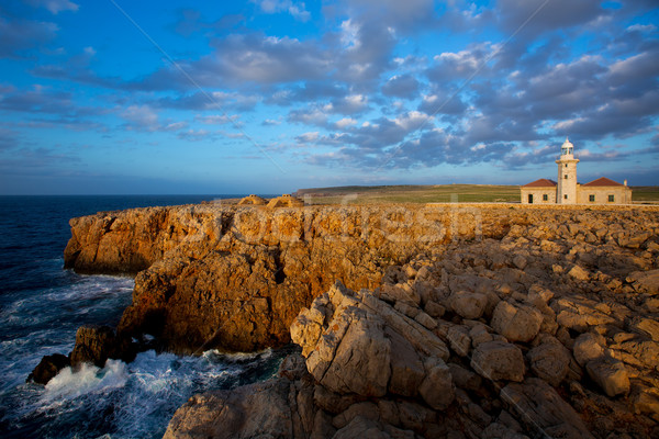 Menorca Punta Nati Faro lighthouse Balearic Islands Stock photo © lunamarina