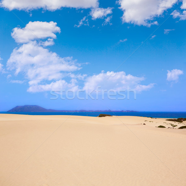 Foto stock: Ilha · deserto · canárias · Espanha · céu · água