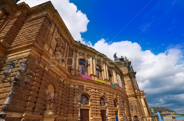 Dresde opéra théâtre Allemagne ciel bâtiment Photo stock © lunamarina