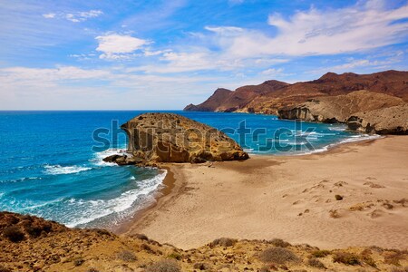 Turquesa playa canarias cielo agua naturaleza Foto stock © lunamarina
