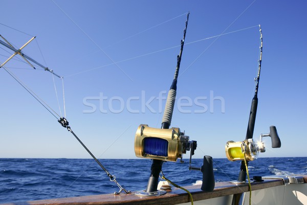 Angler Boot groß Spiel Fischerei Stock foto © lunamarina