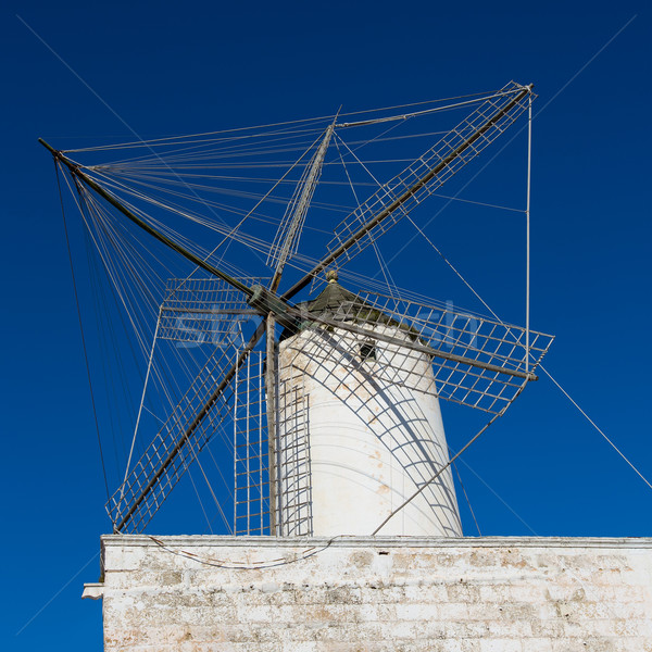 Ciutadella Es Moli windmill in Ciudadela Menorca Stock photo © lunamarina