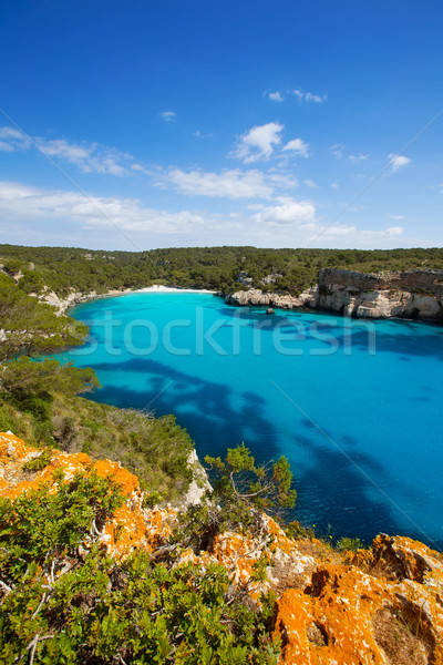 Cala Macarella Menorca turquoise Balearic Mediterranean Stock photo © lunamarina