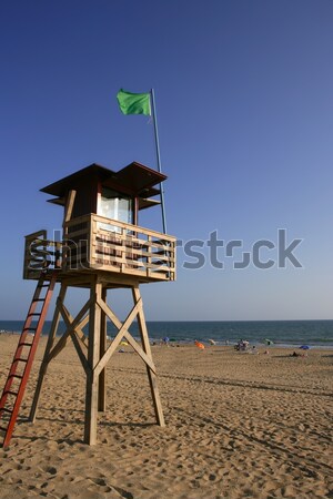 Beach wood cabin in for coast guard Stock photo © lunamarina