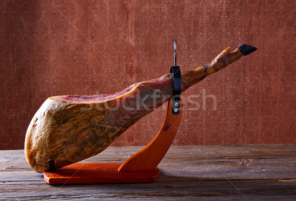 Iberian ham pata negra from Spain Stock photo © lunamarina