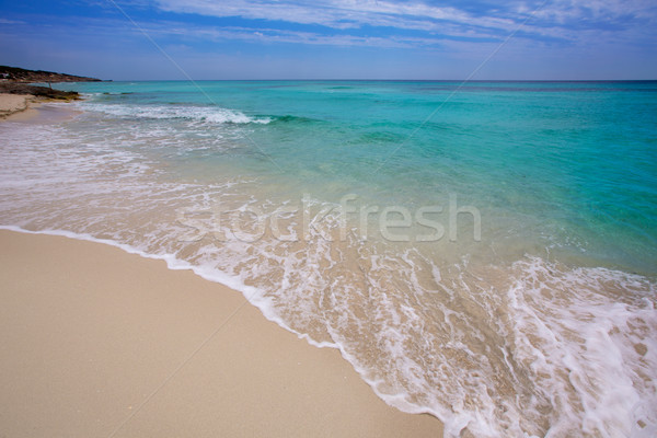 Formentera es Mitjorn beach turquoise Stock photo © lunamarina