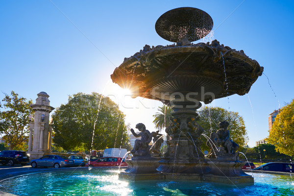 Alameda Albereda fountain of 1878 in Valencia Stock photo © lunamarina