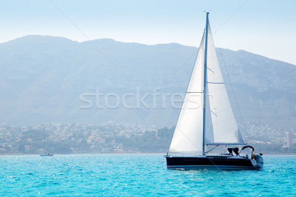 Stock fotó: Vitorlások · vitorlázik · mediterrán · tenger · víz · sport