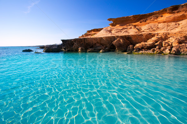 Formentera Es Calo des Mort beach turquoise Mediterranean Stock photo © lunamarina