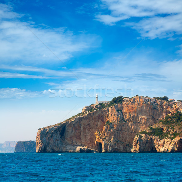 Cabo de la Nao Cape lighthouse in mediterranean sea Alicante Stock photo © lunamarina
