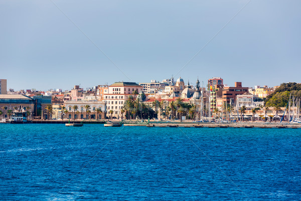 Cartagena skyline Murcia at Mediterranean Spain Stock photo © lunamarina