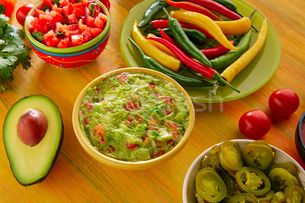 Stok fotoğraf: Meksika · yemekleri · karışık · nachos · çili · sos · çedar