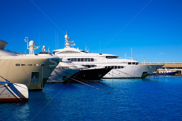 Jachthaven haven Spanje boten zonnige Blauw Stockfoto © lunamarina