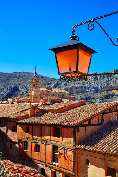 Medieval ciudad España pueblo pared calle Foto stock © lunamarina