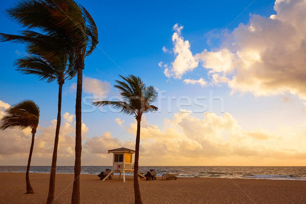 Fort lauderdale spiaggia sunrise Florida mattina USA Foto d'archivio © lunamarina