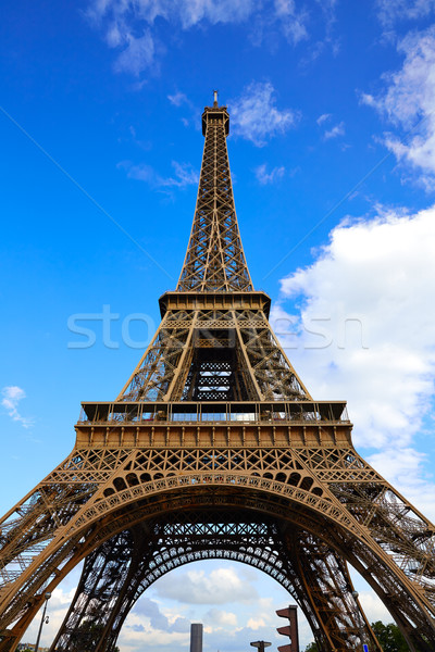 Eiffel Tower in Paris under blue sky France Stock photo © lunamarina