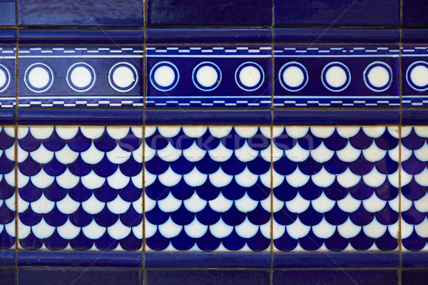 Clay tiles in Los Viveros park of Valencia Stock photo © lunamarina