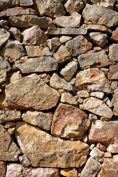 Mauerwerk Spanien alten Stein Wände Steinmauer Stock foto © lunamarina