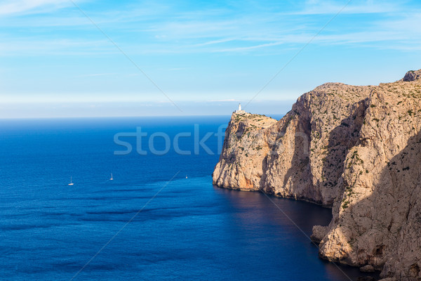 Majorca Formentor Cape Lighthouse in Mallorca Stock photo © lunamarina