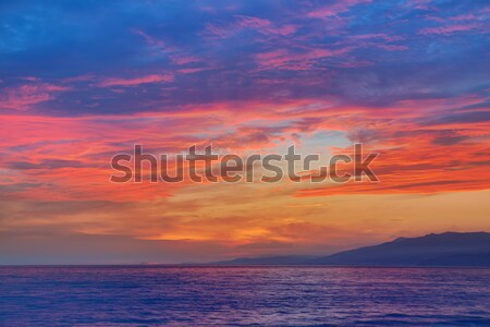 Almeria Cabo de Gata sunset in Mediterranean Stock photo © lunamarina