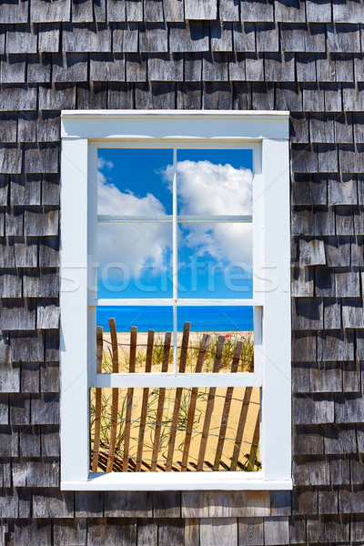 Cape cod finestra Massachusetts USA spiaggia acqua Foto d'archivio © lunamarina