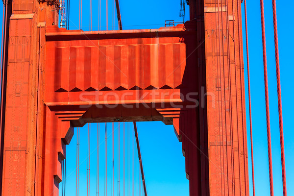 Foto d'archivio: Golden · Gate · Bridge · dettagli · San · Francisco · California · USA · cielo