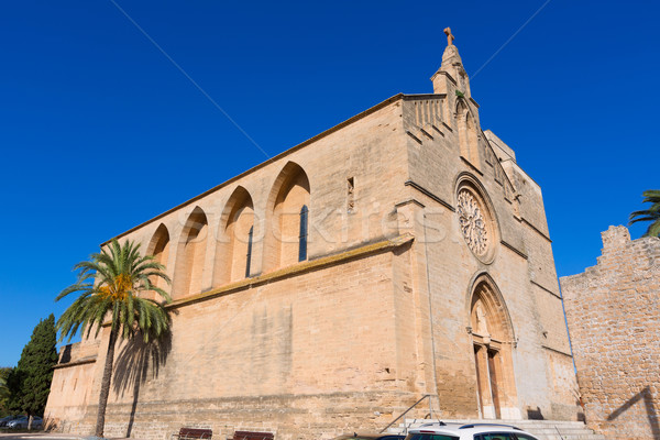 Alcudia Old Town Sant Jaume church in Majorca Stock photo © lunamarina