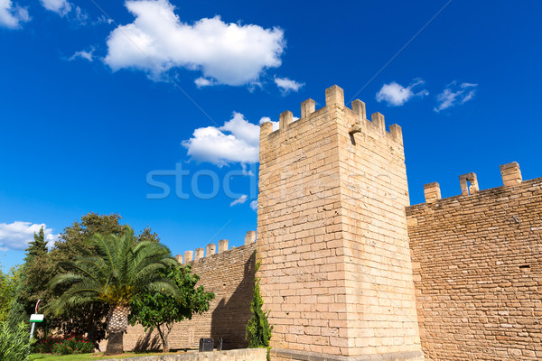 Alcudia Old Town fortres wall in Majorca Mallorca Stock photo © lunamarina