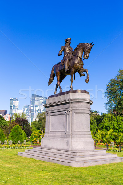 Boston Common George Washington monument Stock photo © lunamarina