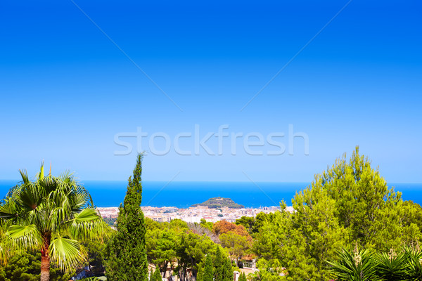 Denia village high view from Montgo Spain Stock photo © lunamarina
