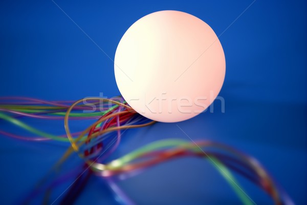 Glowing sphere with colorful wires such a wired communication  Stock photo © lunamarina