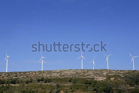 Top of mountain with windmills  Stock photo © lunamarina