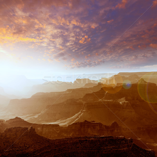 Arizona gün batımı Grand Canyon park nokta ABD Stok fotoğraf © lunamarina