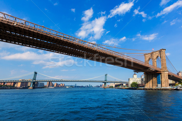 Stok fotoğraf: Manhattan · köprüler · nehir · ny · New · York · ofis
