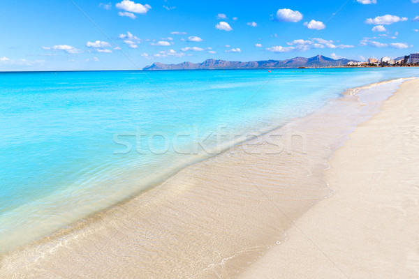 Mallorca Can Picafort beach in alcudia bay Majorca Stock photo © lunamarina