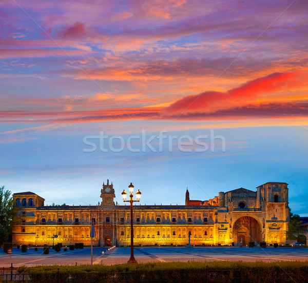 Stock photo: San Marcos in Leon at the way of Saint James