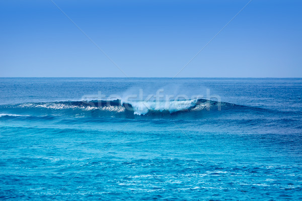 Szörf tengerpart hullámok Kanári-szigetek Spanyolország égbolt Stock fotó © lunamarina