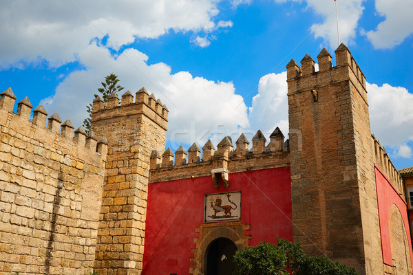 [[stock_photo]]: Réel · forteresse · Espagne · porte · ville · mur