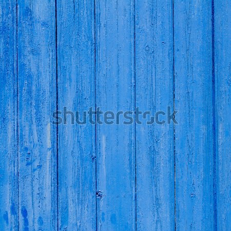 Grunge patiné bleu porte la texture du bois [[stock_photo]] © lunamarina