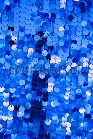 blue round sequins in fashion dress Stock photo © lunamarina