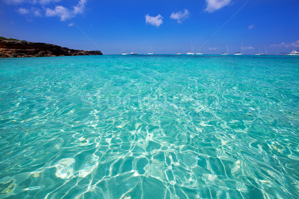 Formentera Cala Saona beach Balearic Islands Stock photo © lunamarina